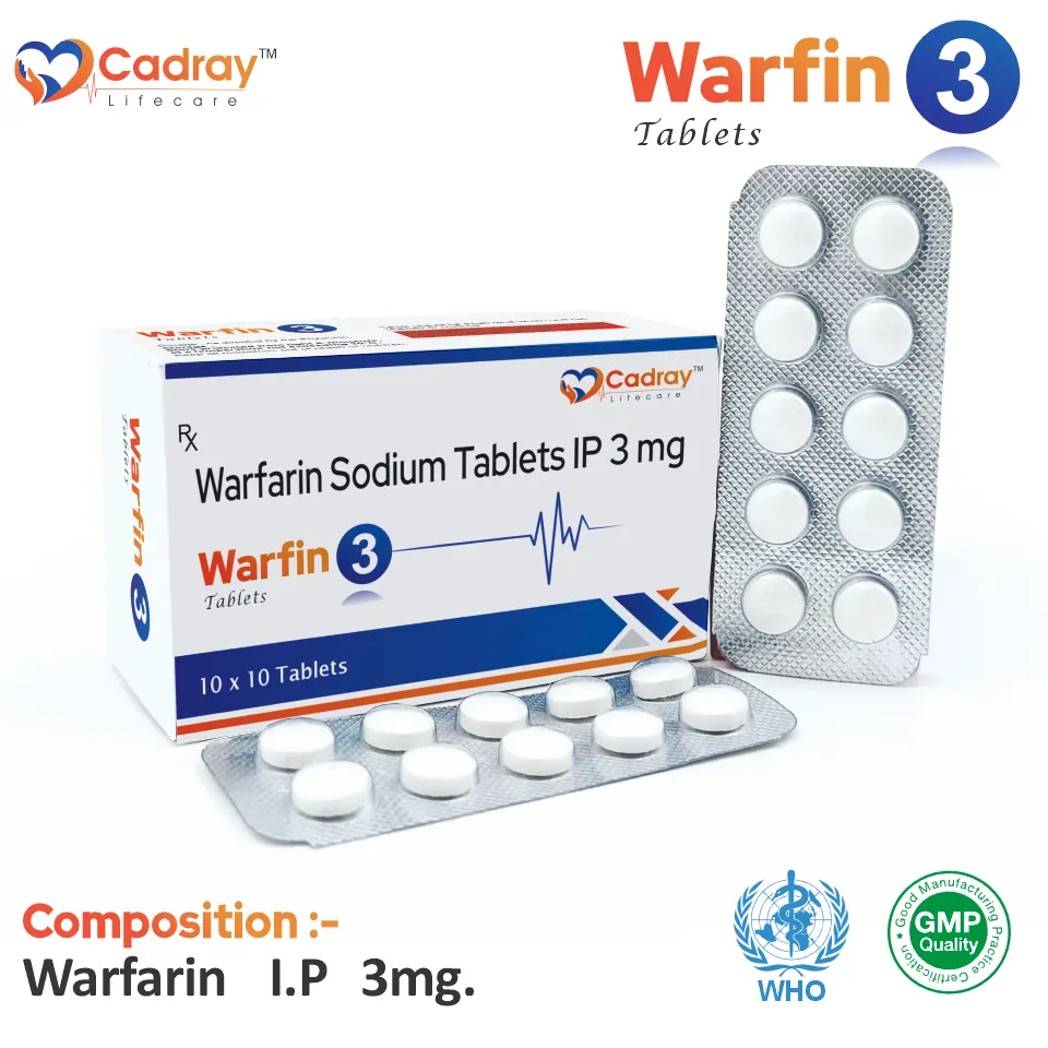 Warfarin 3 mg Tablet PCD Pharma